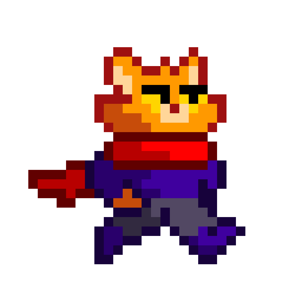 Teclas de seta para correr e pular